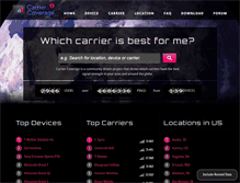 Tablet Screenshot of carriercoverage.com